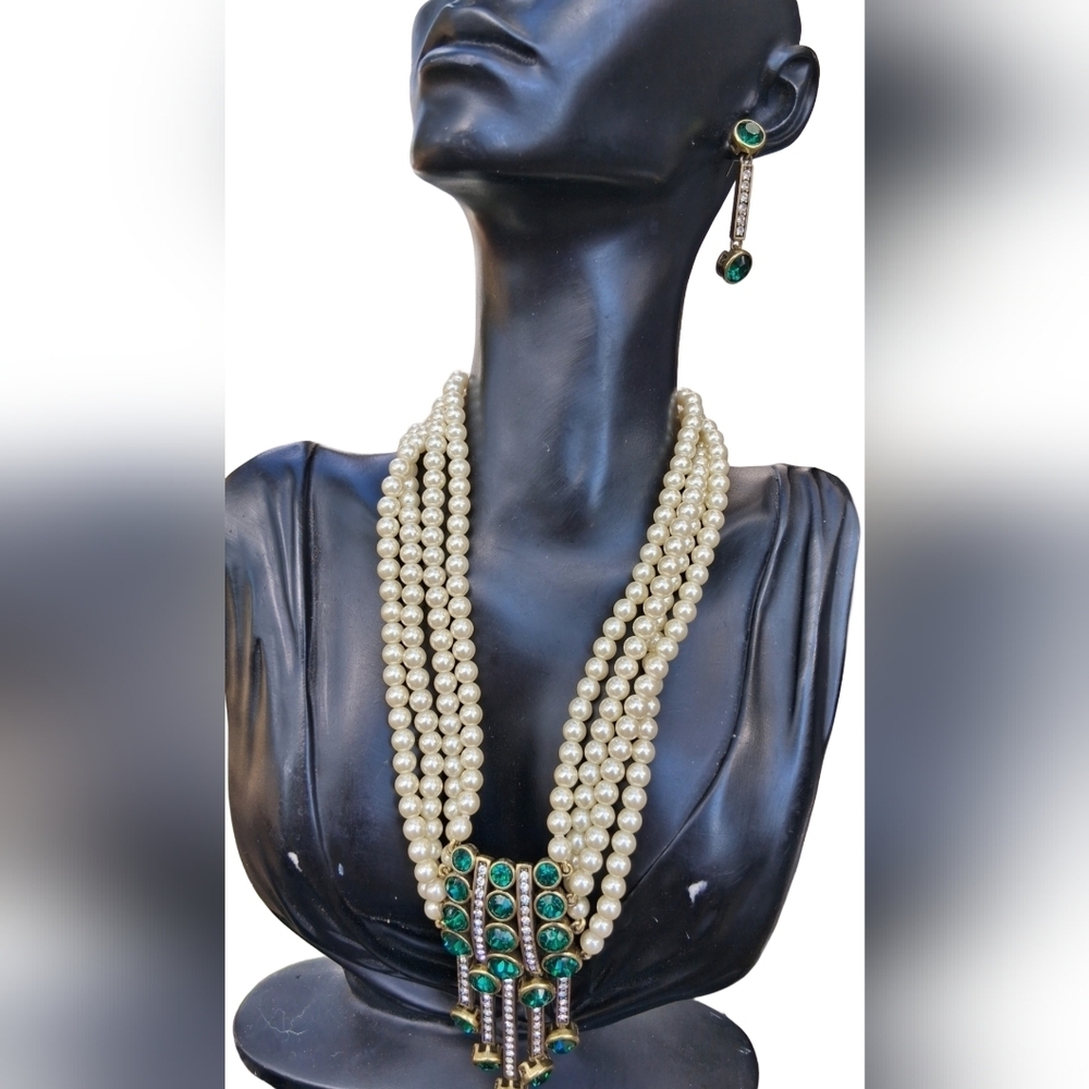 Heidi Daus "An Affair to Remember" Necklace & Earrings Set